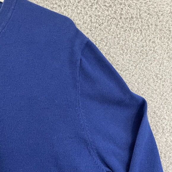 JF J.Ferrar Sweater Men M Blue Casual Pullover V-Neck - Picture 2 of 10